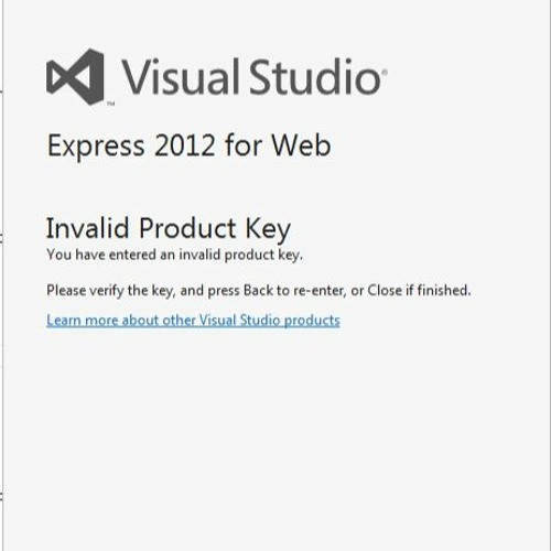 Stream Product Key For Microsoft Visual Studio Express 2012 For Web |WORK|  from Imesstuppo | Listen online for free on SoundCloud