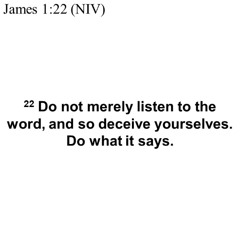 Listen to God's Word and Do It
