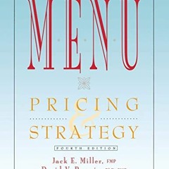 VIEW EBOOK 🖌️ Menu: Pricing and Strategy by  Jack E. Miller &  David V. Pavesic [EPU