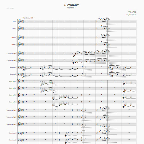 Symphony no. 1, 2nd movement
