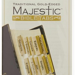 ePUB download Majestic Traditional Gold-Edged Bible Tabs Full version