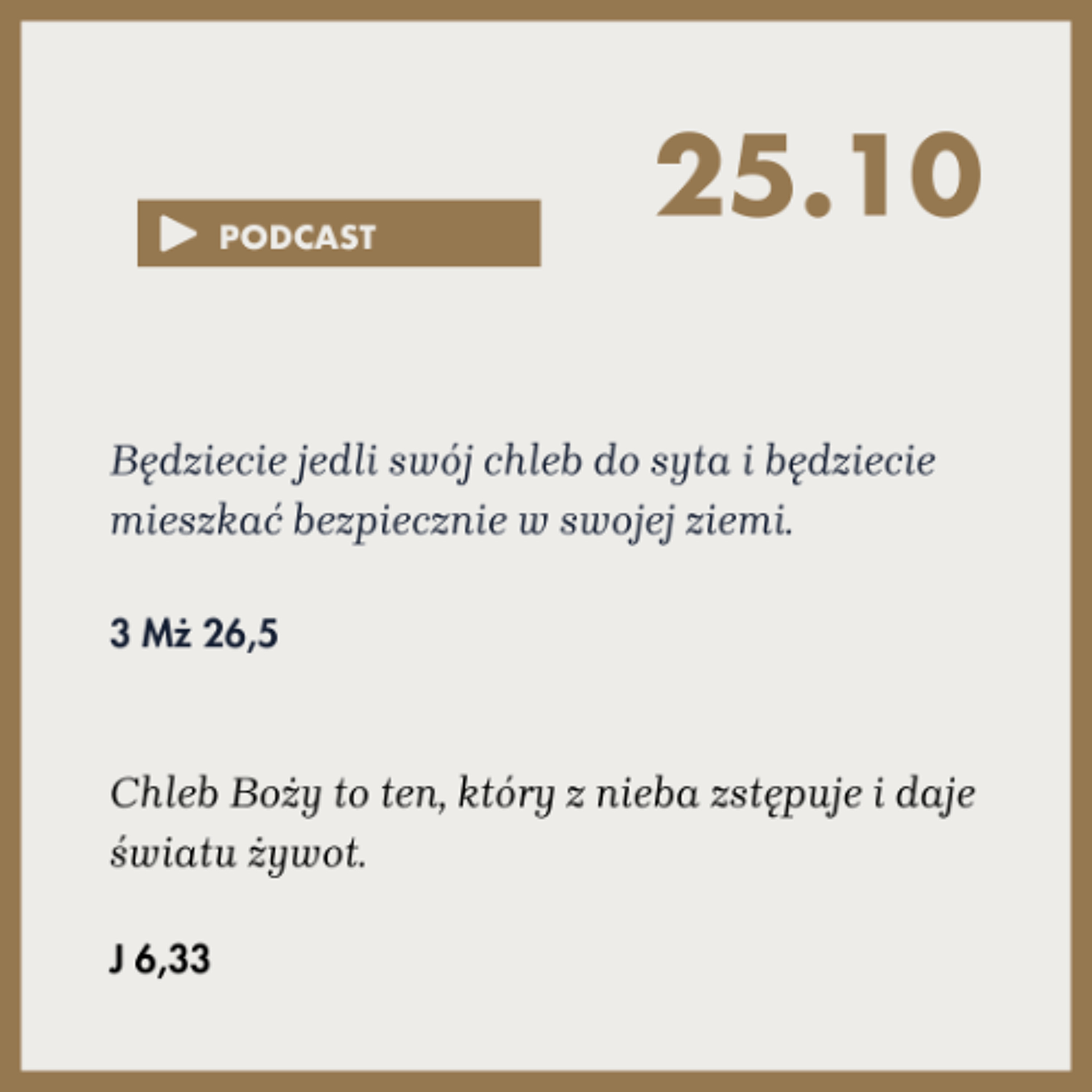 Poranek ze Słowem na 25 października 2025 episode artwork