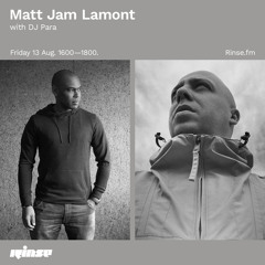 Matt Jam Lamont with DJ Para - 13 August 2021
