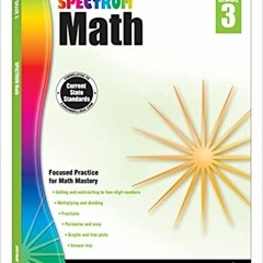 Spectrum 3rd Grade Math Workbooks, Multiplication, Division, Fractions, Adding and Subtracting to 4-
