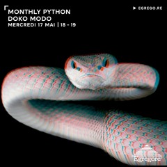 Monthly Python radioshows on Egregore