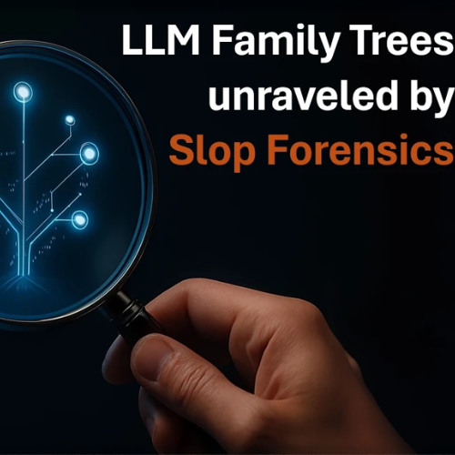 Slop Forensics Unravels LLM Family Trees