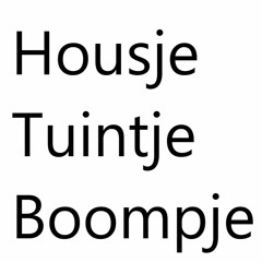 Housje Tuintje Boompje