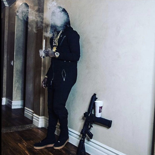 Chief Keef Holding Gun