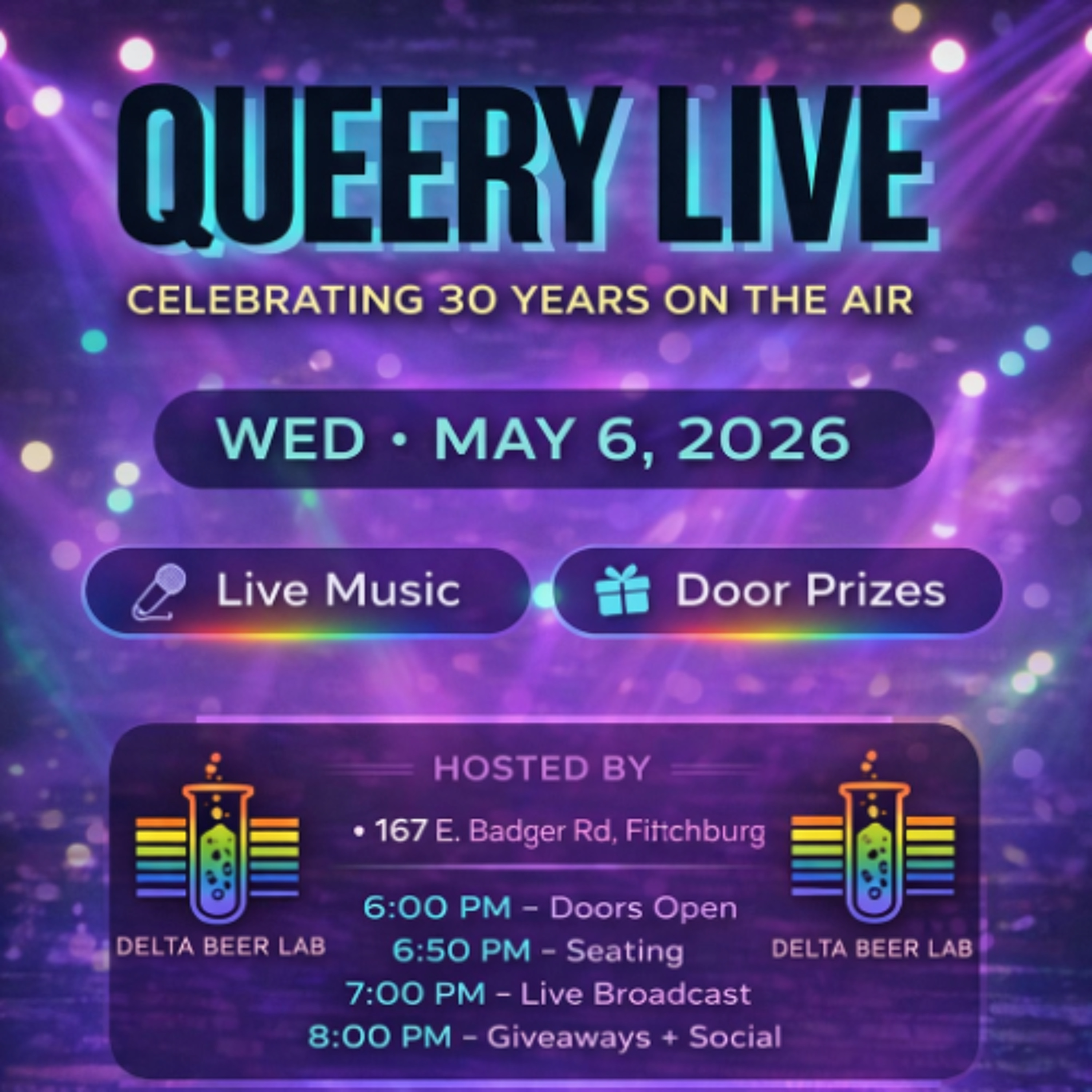 Queery - 30th Anniversary Show - LIVE REMOTE