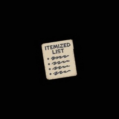 itemized list
