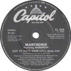 PremEar: Mantronix - Got To Have Your Love (Jwalker's Rough And Ready Mix)