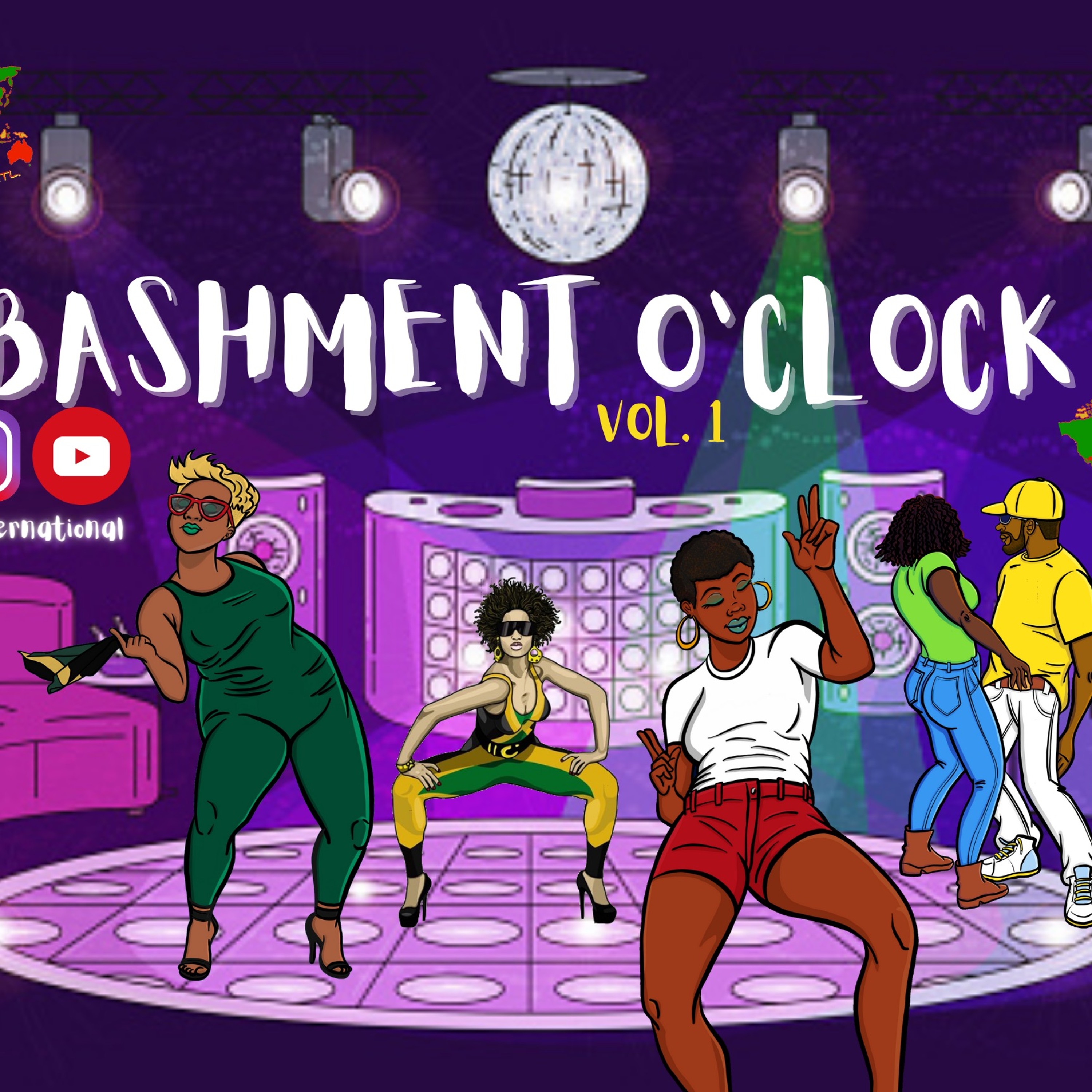 BASHMENT O'CLOCK | MR KILLA | VYBZ KARTEL | MAVADO | SHENSEEA | IQ | DJ THIRD BASE INTERNATIONAL episode artwork