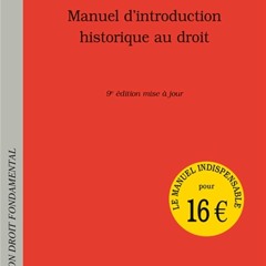 Manuel d'introduction historique au droit  téléchargement epub - 5eBSRK16ik