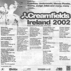 Paul Bleasdale - Creamfields (Cream Arena) Punchestown Racecourse, County Kildare, Ireland - 24-6-00