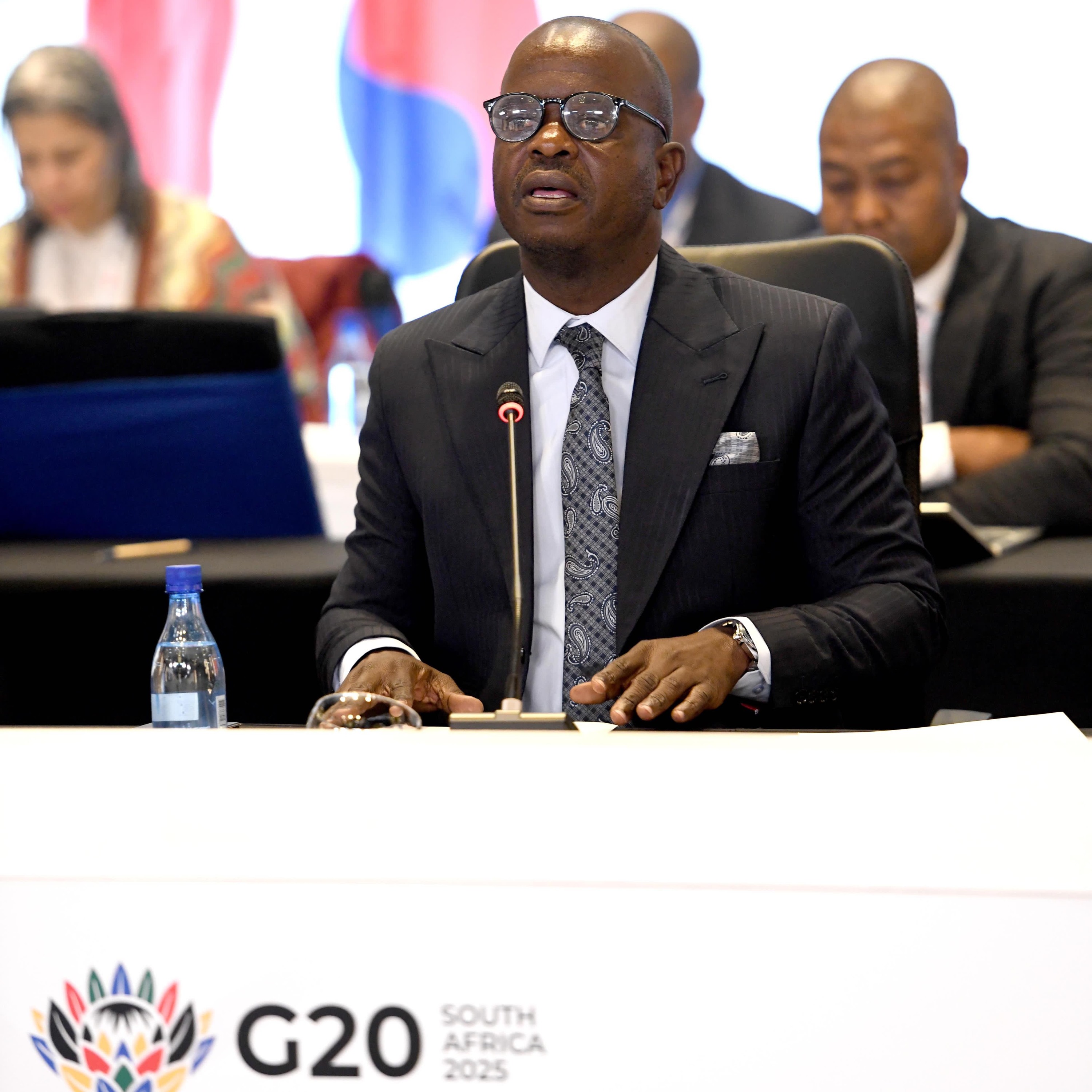NORTH WEST PREMIER LAZARUS MOKGOSI ADDRESSING THE HIGH LEVEL SESSION OF G20 SHERPA MEETING
