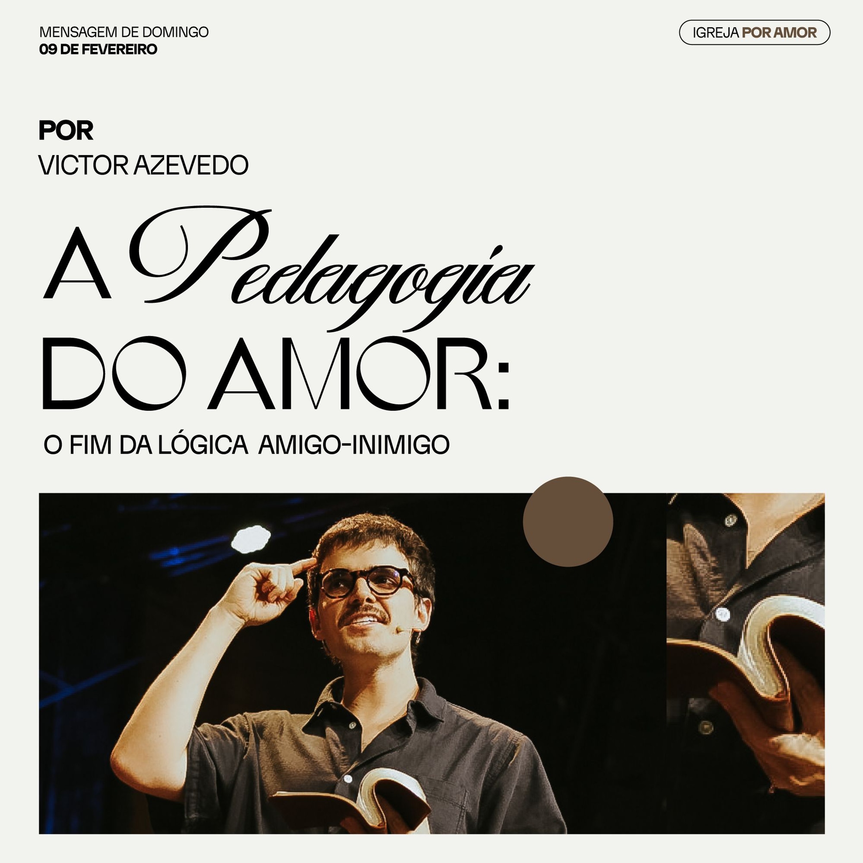 A pedagogia do amor | Igreja Por Amor | Victor Azevedo  | 09 de Fevereiro de 2025 episode artwork