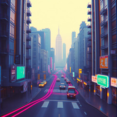 Happy walk down the street