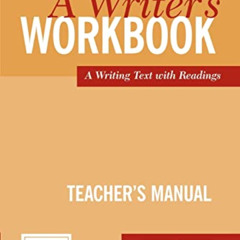 [Access] EPUB 📃 A Writer's Workbook Teacher's Manual: An Interactive Writing Text (C