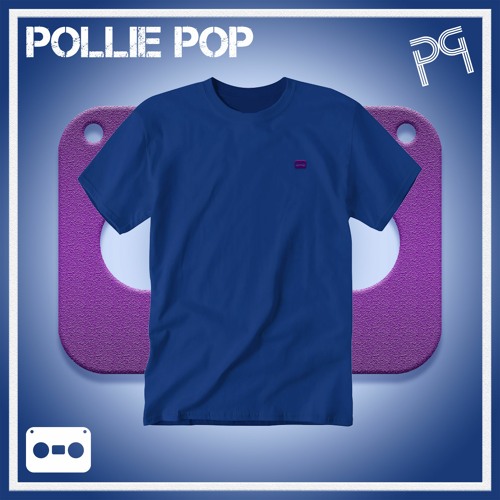 Pollie Pop Polo Blue Work T Purple Tape