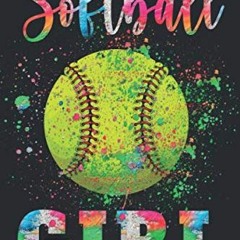 [GET] KINDLE 🎯 Softball Girl: Softball Journal For Girls Watercolor Notebook For Jou