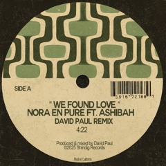 We Found Love - Nora En Pure Ft. Ashibah  - (David Paul Remix)