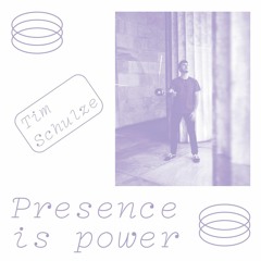 Presence Is Power - Tim Schulze For YANA Magazine