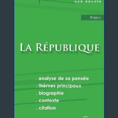 PDF 🌟 Fiche de lecture La République de Platon (analyse littéraire de référence et résumé complet)