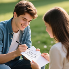 Ξανά στίχοι στο χαρτί, καρδιά στη σκιά,
