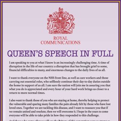 (fish's x) alternative Queen's Speech 2020 x