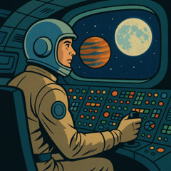 Flashing Lights in a Moonlit Cockpit