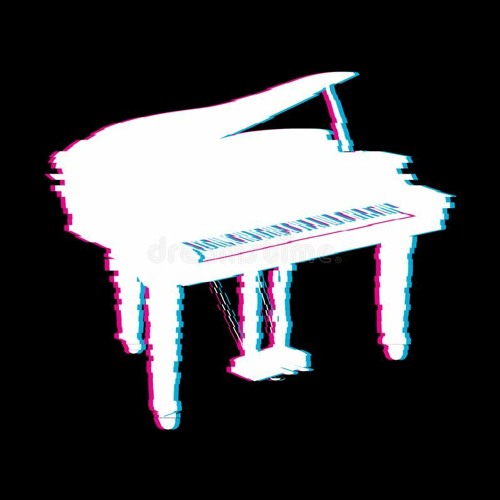 Glitchy piano