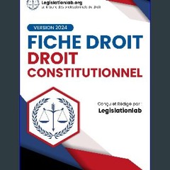 ebook read [pdf] 🌟 Droit Constitutionnel - Fiches de révisions (French Edition) Read Book