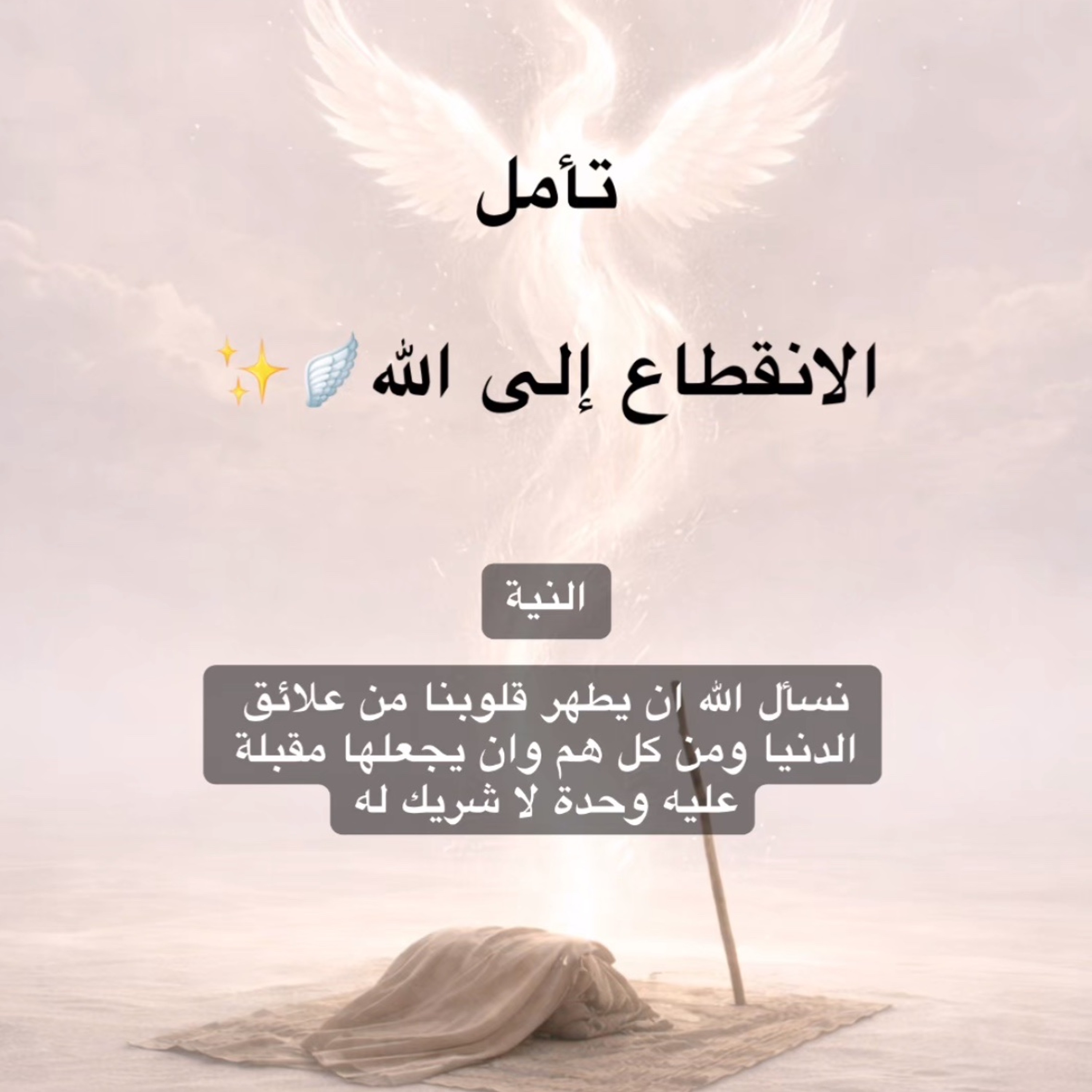 تأمل الانقطاع إلى الله🪽✨