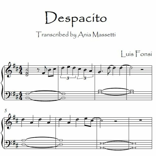 Stream Despacito - easy piano arrangement free by Piano Sheet Music |  Listen online for free on SoundCloud
