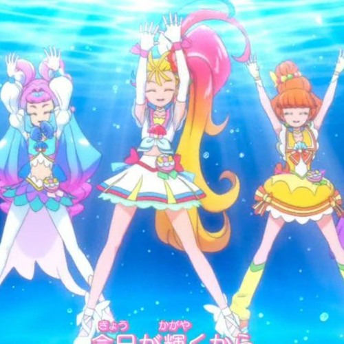 Listen to Tropical Rouge Precure ending 2 Aiming To Go My Way! ~Cure La Mer  ver.~ by ❤🎸🎻Nakime The Biwa Player 2023-2024 UTTP🎸🎻❤ in tropical rouge  precure my tracks playlist online for