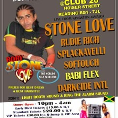 Stone Love - Rudie Rich & Darcide Int @ Club 20 Bank Holiday Sun 30th Aug 2015