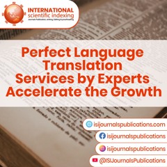 Translation Services | isijournalspublications.com