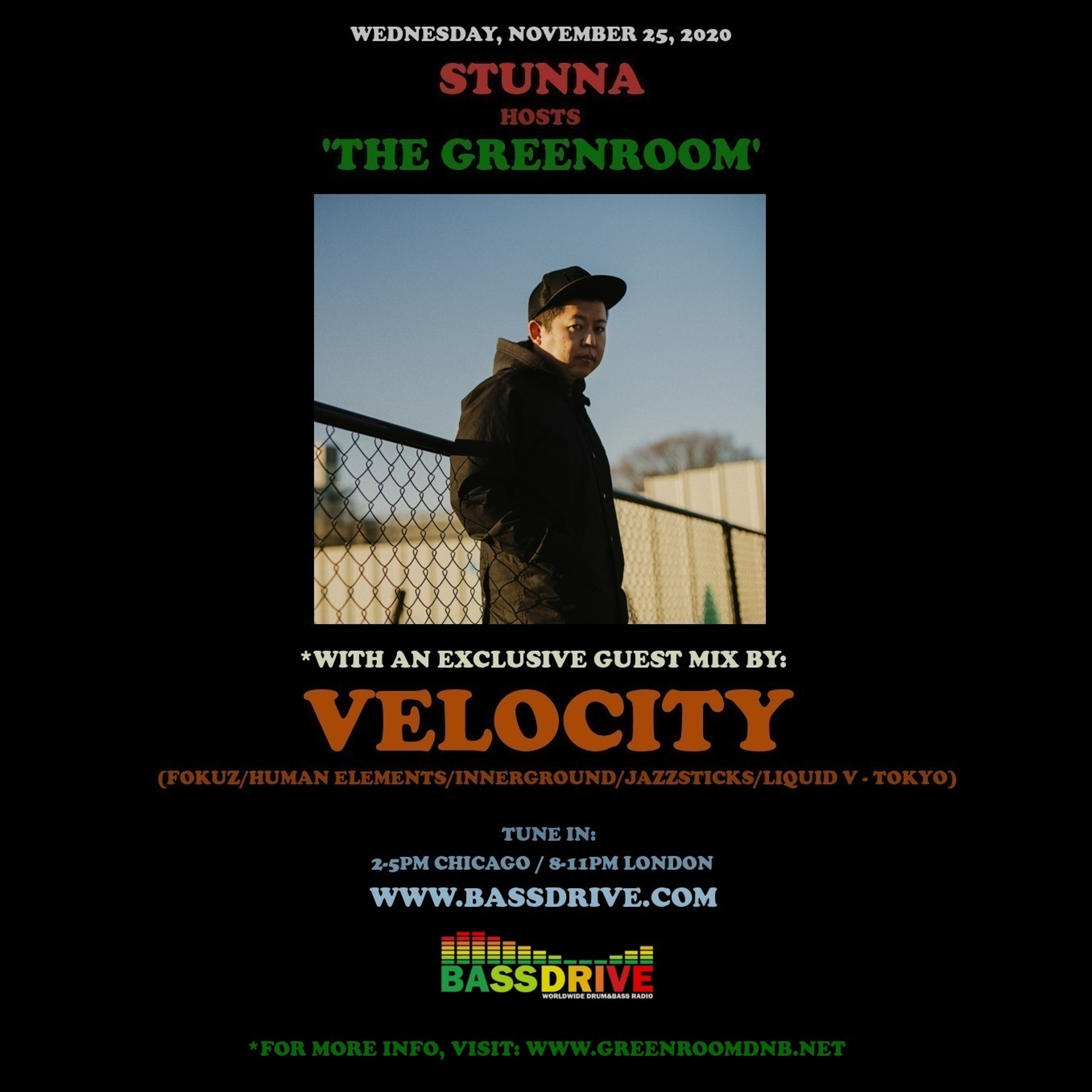 STUNNA Hosts THE GREENROOM with VELOCITY Guest Mix November 25 2020 episode artwork
