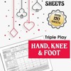 Hand Knee And Foot Score Sheets: Triple Play Canasta With Game Rules :  Editions, Merryfaizabenbi: : Books