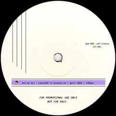 BPM002 - Off Hiatus (128 bpm)