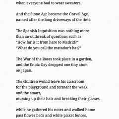 146 The History Teacher by Billy Collins