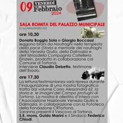 Il giorno del Ricordo in Sala Romita a Tortona: storie di accoglienza e solidarietà