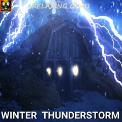 Winter Thunderstorm with Blizzard Sounds and Heavy Thunder to Sleep, Study, Relax