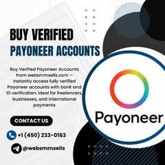 Buy fully verified Payoneer account with card linked