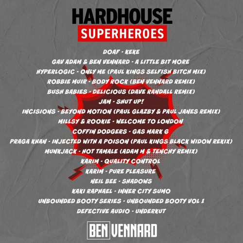 Copy of Related tracks: Hard House Superheroes Promo