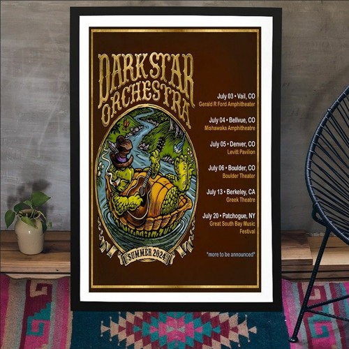 Stream Dark Star Orchestra Summer Tour 2024 Poster by Hoolatee Listen