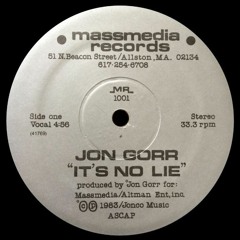 JON GORR - It's No Lie (1983)