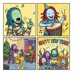 Happy new year beat box in da funk