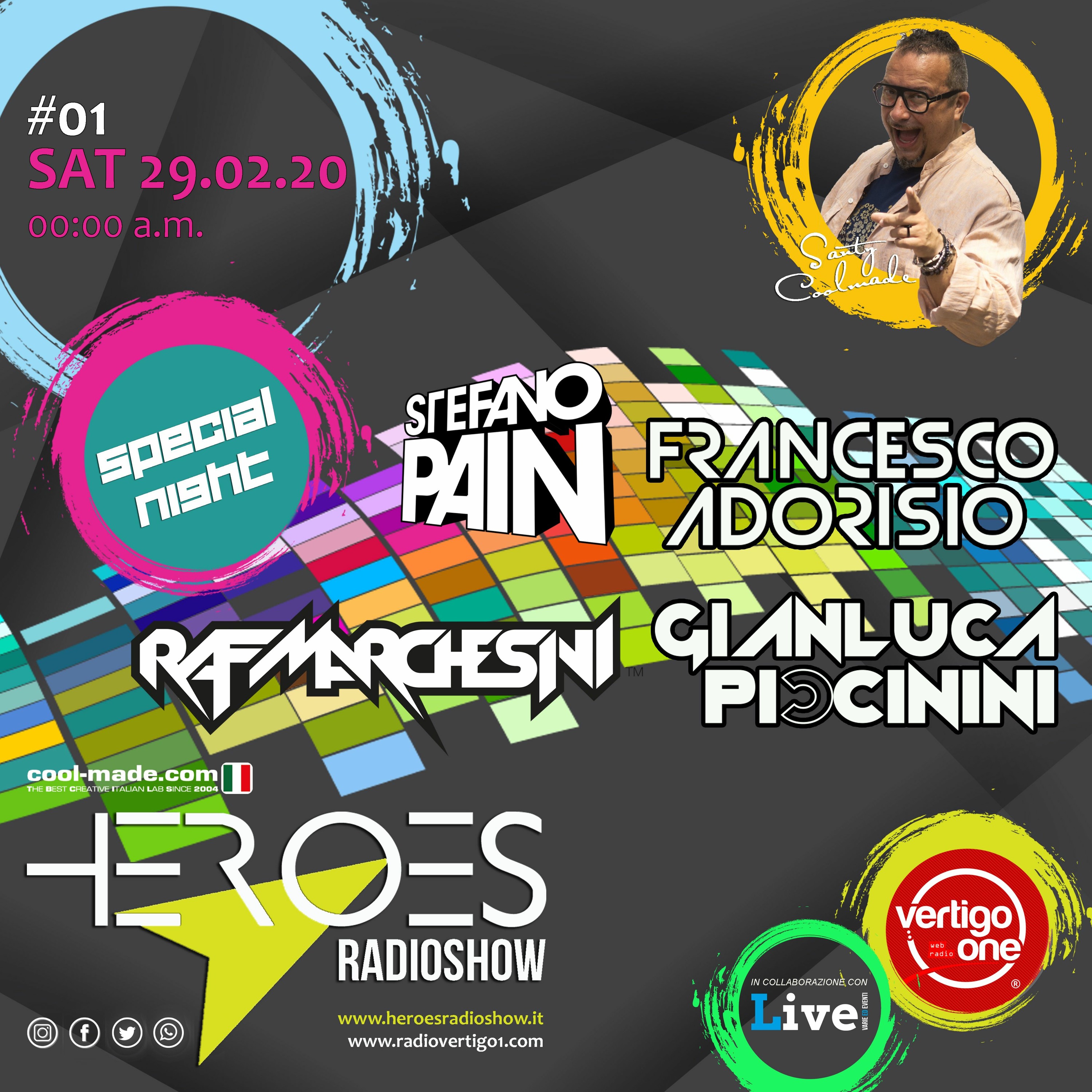#01/2020 HEROES SpecialNight with PAIN+ADORISIO+MARCHESINI+PICCININI episode artwork