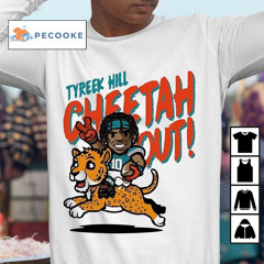 Tyreek Hill Cheetah Out Miami Dolphins Football Cartoon Shirt